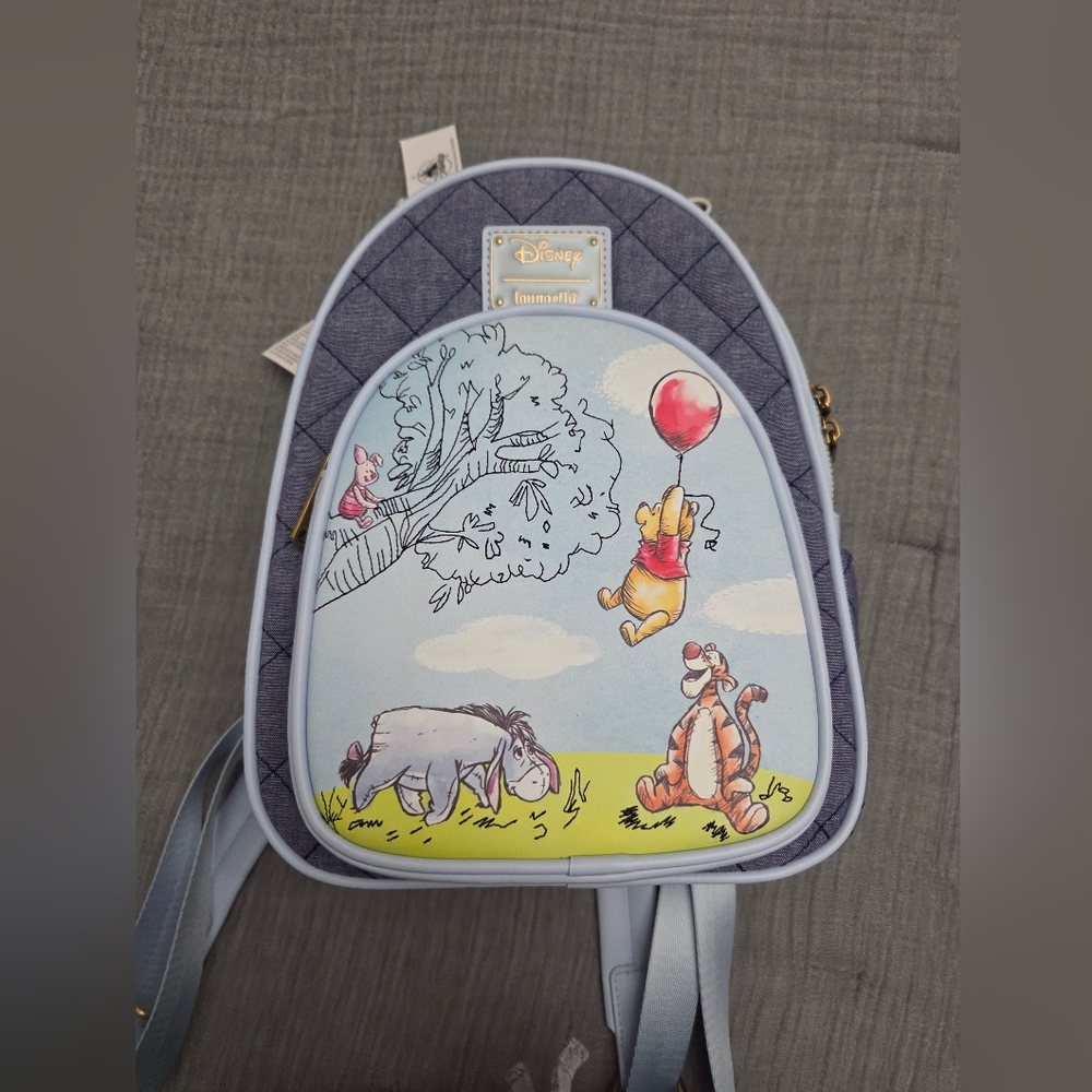Disney Loungefly Winnie the Pooh Chambray Backpack